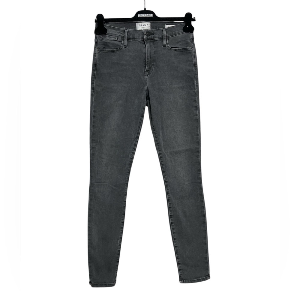 FRAME Denim Le High Skinny Distressed Jeans in Rolling River